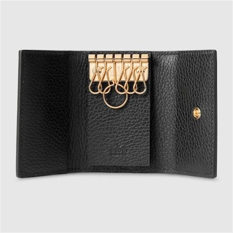 gucci marmont leather key case|GG Marmont zip key case in black leather .